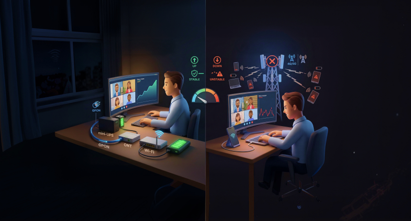 Мобільний інтернет vs домашній під час блекауту: що стабільніше для роботи