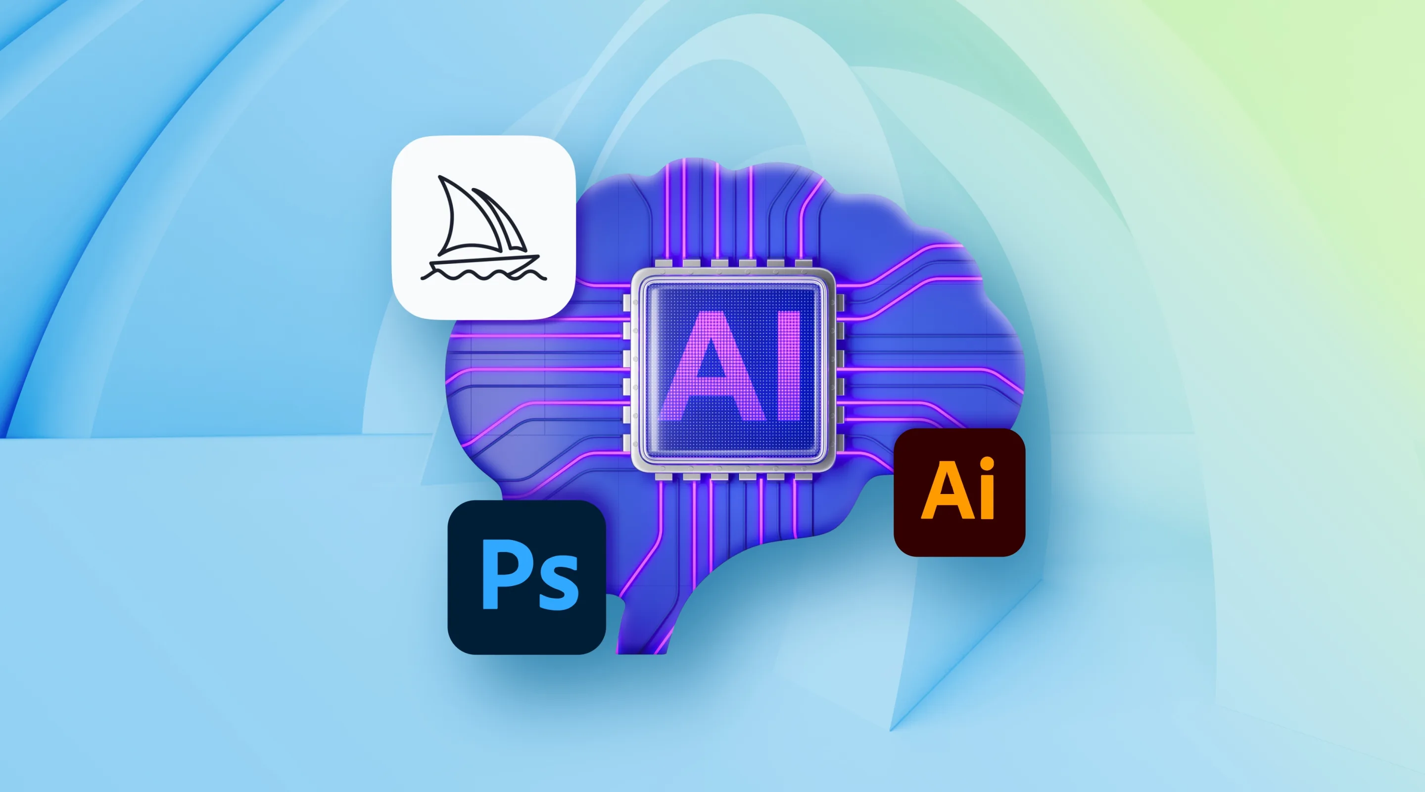 Революция в графическом дизайне: использование ИИ в Midjourney, Photoshop и Illustrator