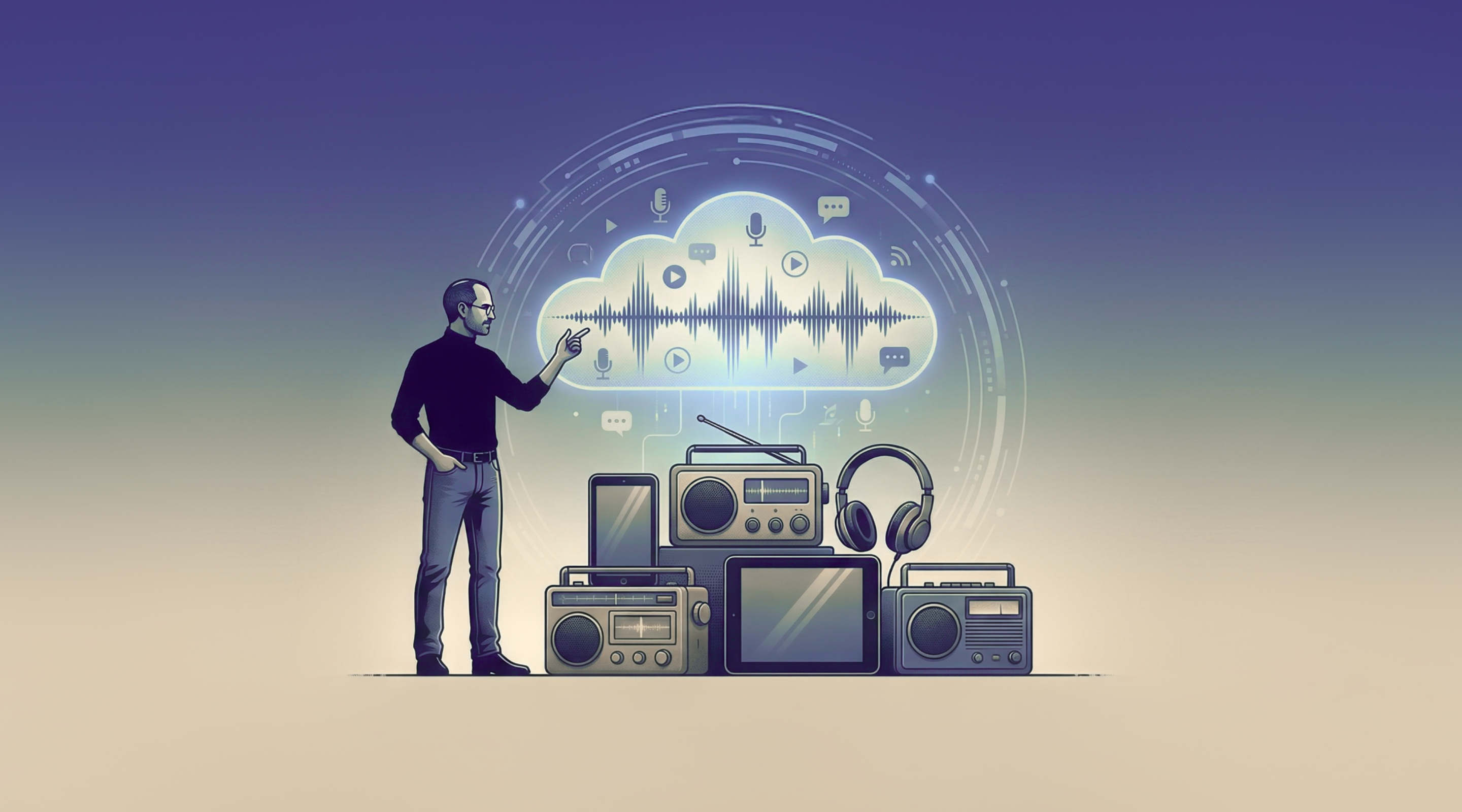 Стив Джобс предсказал будущее подкастов