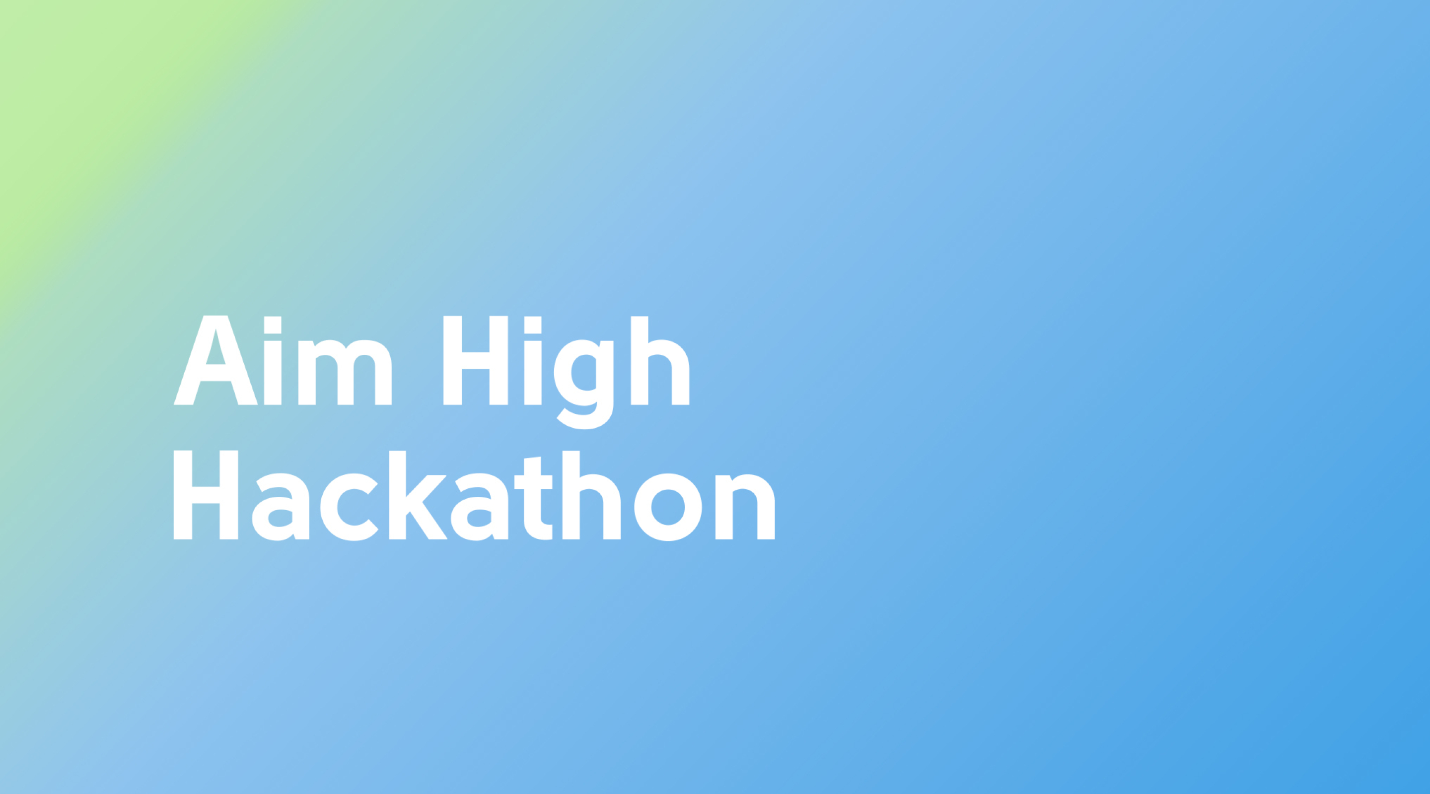 Aim High Hackathon в Одесі