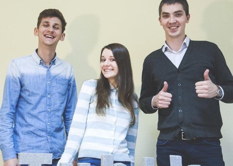 Грудень 2015. Асанов Ернест, Таран Владислав і Попова Ольга